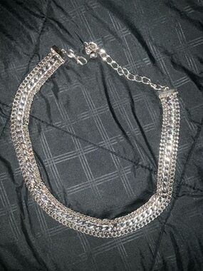 Express Silver Chain Link Bracelet with Lobster Clasp